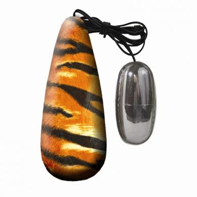 Primal Instincts Vibrating Egg - Tiger Print