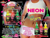 Neon Body Paints 3 Pack Carded