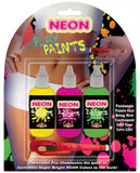 Neon Body Paints 3 Pack Carded