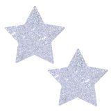 Silver Pixie Dust Glitter Starry Nights Nipztix Pasties