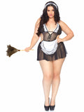 3 Pc Fantasy French Maid - 1x/2x - Black/white