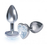 The Silver Starter Bejeweled Steel Plug Diamond