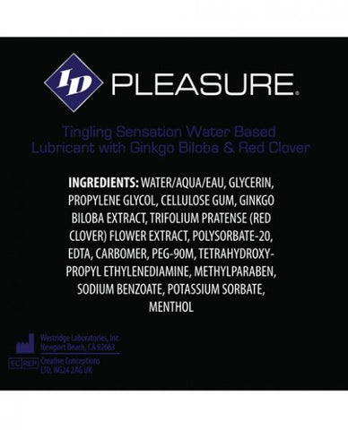 ID Pleasure Tingling Sensation Lubricant 17oz