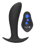 E-Stimulation and Vibration Butt Plug With Wireless Remote Control - Black