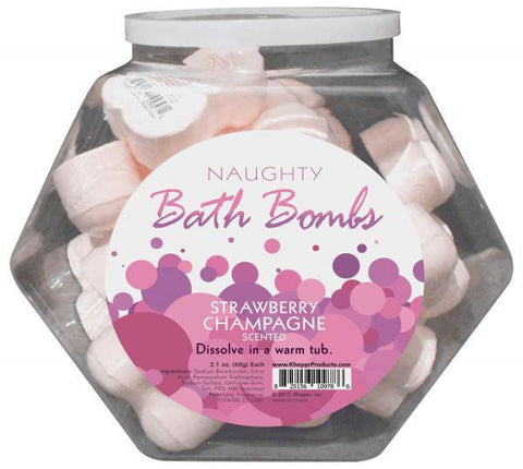 Naughty Bath Bombs Fishbowl Display 24 Piece