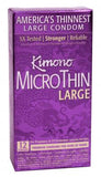 Kimono Microthin 12 Pack Large Latex Condoms