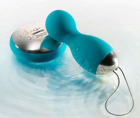 Hula Wireless Remote Control Silicone Pleasure Beads - Blue