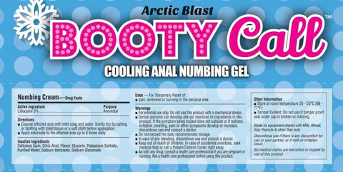 Booty Call Arctic Blast Anal Numbing & Cooling Gel