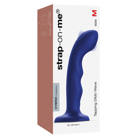 Strap On Me Tapping Dildo Wave-Night Blue