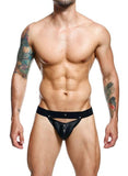 Male Basics Dngeon Peekaboo Jockstrap Black O/s (hanging)