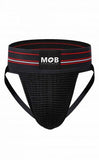 Mob Fetish Jockstrap Black Large 3in Waistband (bulk)