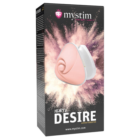 Mystim Heart's Desire Layon Vibrator-Rose