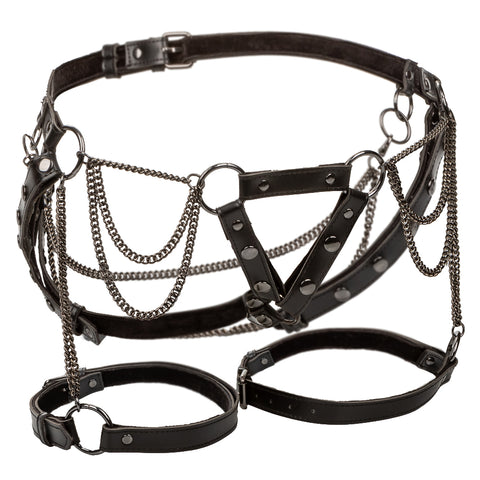 Euphoria Collection Thigh Harness With Chains -  Black SE3102203