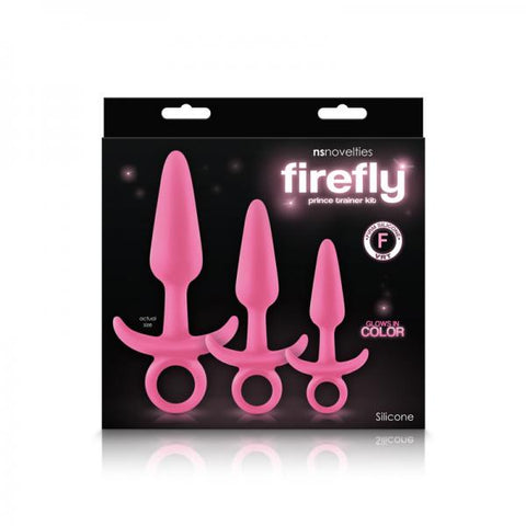 Firefly Prince Kit Pink 3 Piece Butt Plugs