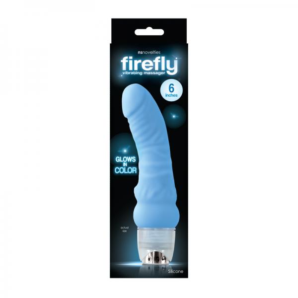 Firefly 6in Vibrating Massager Blue