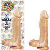 All American Lifeforms 7 Inches Dong, Balls, Suction Cup Flesh