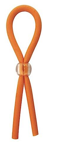 Clincher Adjustable Rubber Cock Ring - Orange