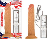 All American Whopper 7 inches Vibrating Dildo Beige