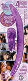 Vibrating Bendable Double Dong - Purple