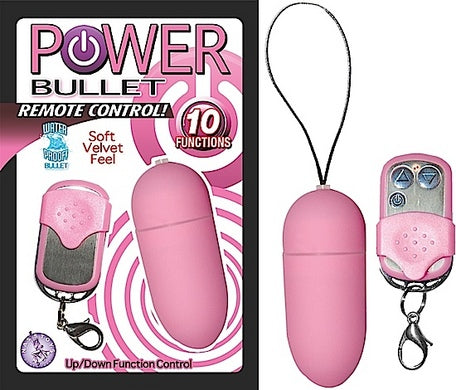 Power Bullet Vibrator With Remote Control Pink