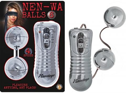 Nen Wa Balls Waterproof Vibrating Balls - Silver