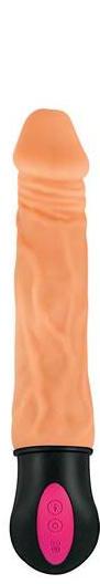 Natural Realskin Hot Cock -1 7 inches Dildo Beige