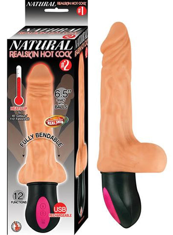 Natural Realskin Hot Cock -2 6.5 inches Beige