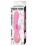 Vibes Of New York Ribbed Suction Massager Pink