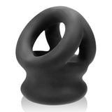 Oxballs Tri Squeeze Cocksling Ball Stretcher Black Ice