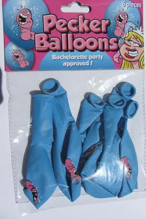 Bachelorette Pecker Balloons 6 Pack