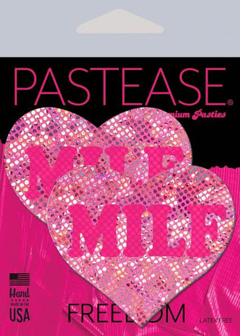 Pastease Love Milf Neon Pink Disco Heart