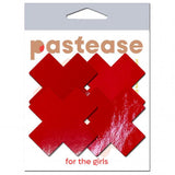 Pastease Petite Plus X Faux Latex Red Crosses