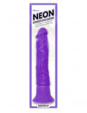 Neon Luv Touch Wall Banger Purple Vibrating Dildo