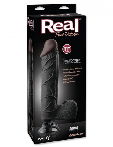 No 11 Wallbanger Vibrating Dildo - Black