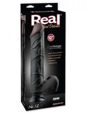 Real Feel Deluxe No.12 Black Vibrating Dildo