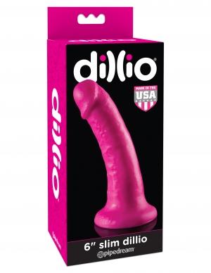 Dillio 6 inches Slim Pink Dildo