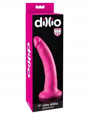 Dillio 7 inches Slim Pink Dildo