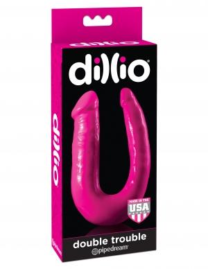 Dillio Double Trouble Dildo - Pink