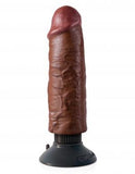 King Cock 6 inches Cock Brown Vibrating Dildo