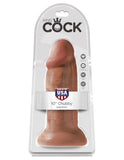 King Cock 10 Inch Chubby Dildo - Tan