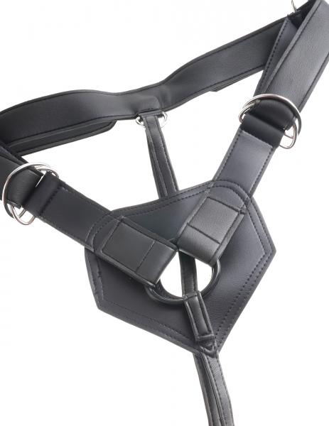 King Cock Strap On Harness 9 inches Dildo Black