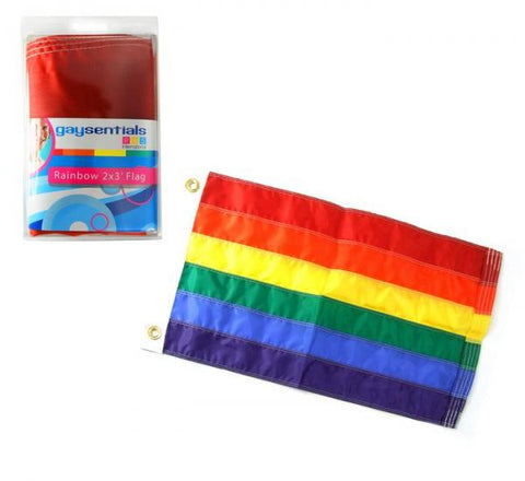 Gaysentials Rainbow 2 feet by 3 feet Flag