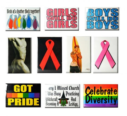Gaysentials Magnet Pack B 10 Magnets