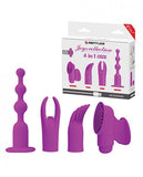 Pretty Love Joys 4 In 1 Kit Bullet Vibrator with Attachments