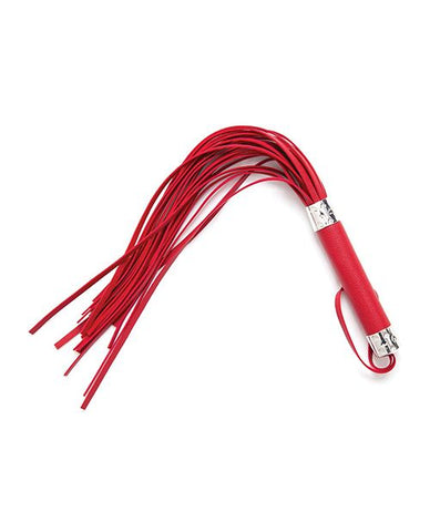 Plesur 18 Inch Vegan Leather Flogger - Red