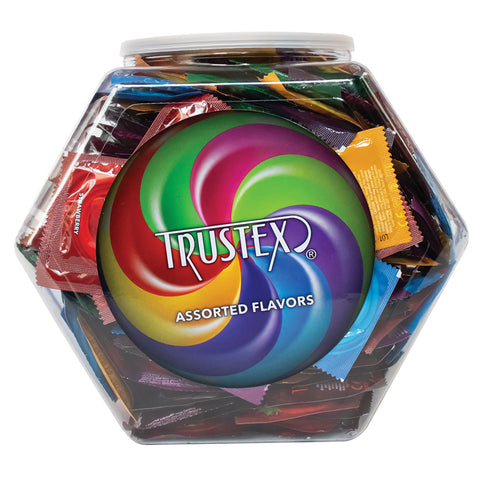 Trustex Assorted Flavor Condoms Bowl of 288pcs