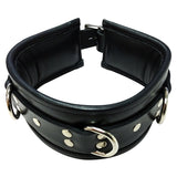 Rouge Group Leather Padded Collar-Black