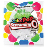 Color Pop Quickie Screaming O Green Vibrating Ring