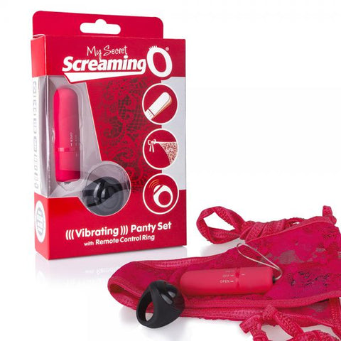 My Secret Remote Control Vibrating Panty Red O/S