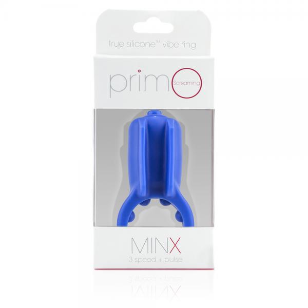 Primo Minx Blue Vibrating Ring with Fins